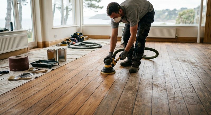 Cabin Floor Refinishing in Overland Park, KS