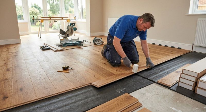 Hickory Floor Installation in Fort Worth, TX